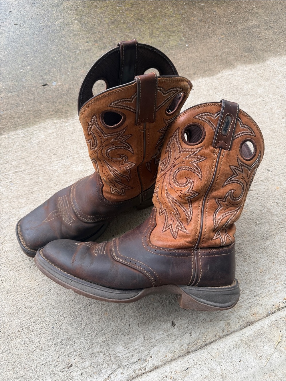 Men's Rebel By Durango Saddle Up Western Boots Size 9.5D (Style: DB442)